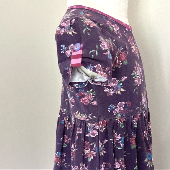 Matilda Jane Purple Floral World of Wonder A-Line Dress Size 8 - Picture 6 of 8